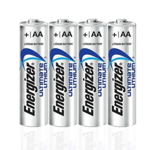 Four Energizer lithium batteries